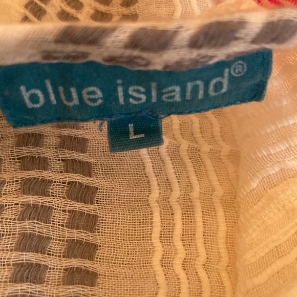 Blue Island Large Bathing Suit Coverup Adjustable Waist - Picture 3 of 6